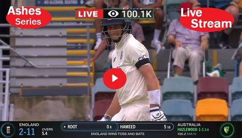 2021 Ashes Series Live Day 2 1st Test Cricket Match Aus Vs Eng