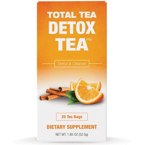 Total Tea Detox Tea 25 Day Herbal Weight Loss Tea Size 25 Teabags