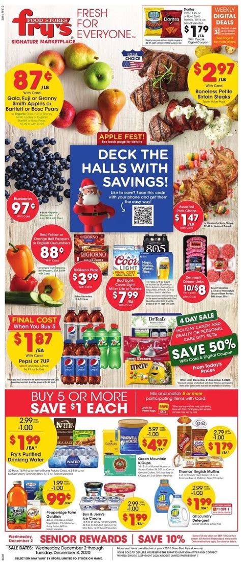 Fill your cart with all the items you need. Fry's (AZ) Weekly Ad Flyer December 2 to December 8
