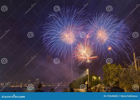 Perth Fireworks City Of Light Show 2023 Editorial Image Image Of Tree