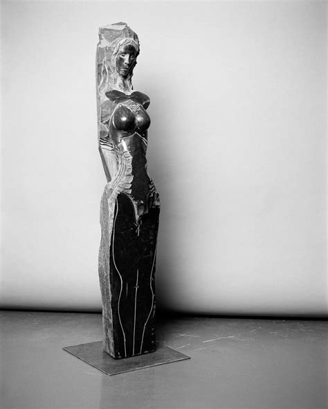 Uniquely Beautiful Figurative Sculpture Carved From A 5 Foot Tall