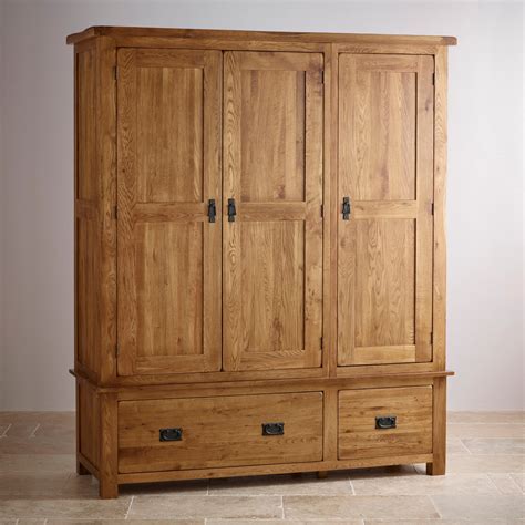 Get the best deal for oak rustic bedroom home furniture from the largest online selection at ebay.com. Original Rustic Triple Wardrobe in Solid Oak | Oak ...