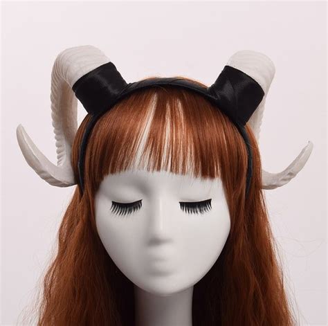 Horn Headband Horns Headband Ram Horns Headband Sheep Horn Headband
