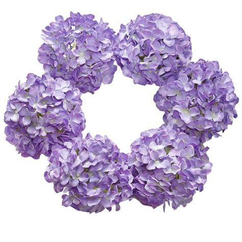 duhouse silk hydrangea artificial flowers heads with stems for wedding