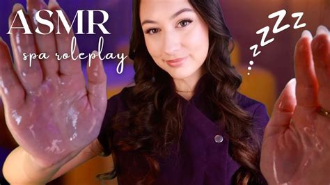 Asmr Relaxing Spa Roleplay Facial Scalp Massage Spa Music And Layered Sounds Youtube