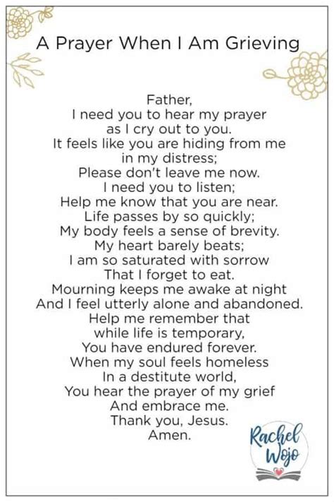 A Prayer For When You Are Grieving Prayers For Grieving Grief