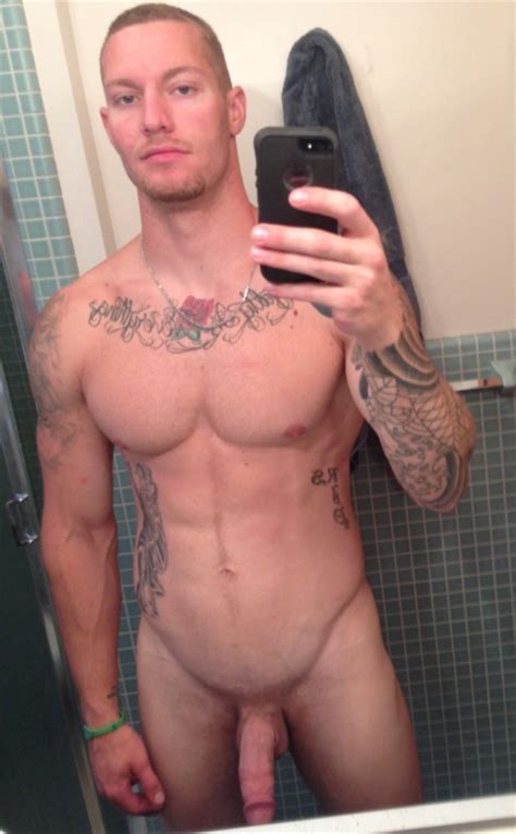 Tattoo Straight Guy Naked Selfie