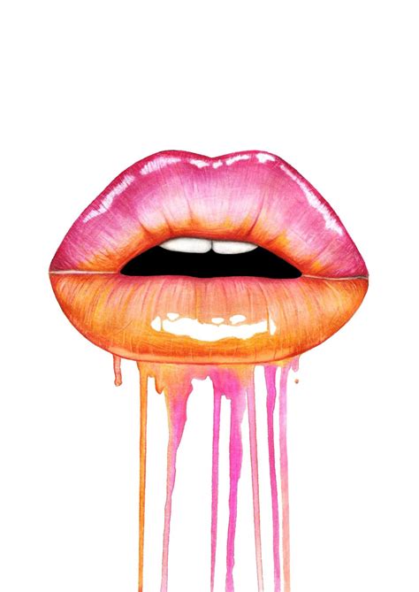 Jasmin Ekström Lips Painting Pop Art Lips Lips Drawing