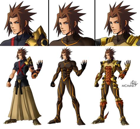 Terra Kh Armor Clothes Versions By Mcashe Kingdom Hearts Fanart