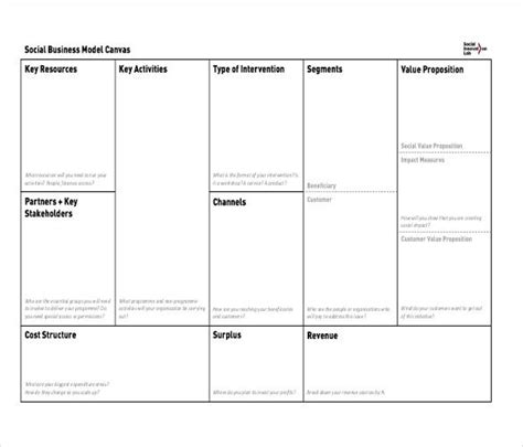 10 Business Model Templates Word Excel And Pdf Templates