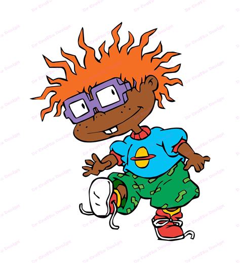 Chuckie Finster African American Rugrats Svg 2 Svg Dxf Cricut