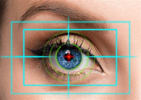 Female Eye Close Up Photo Retina Identification Concept Stock Photo Image Of Healthcare