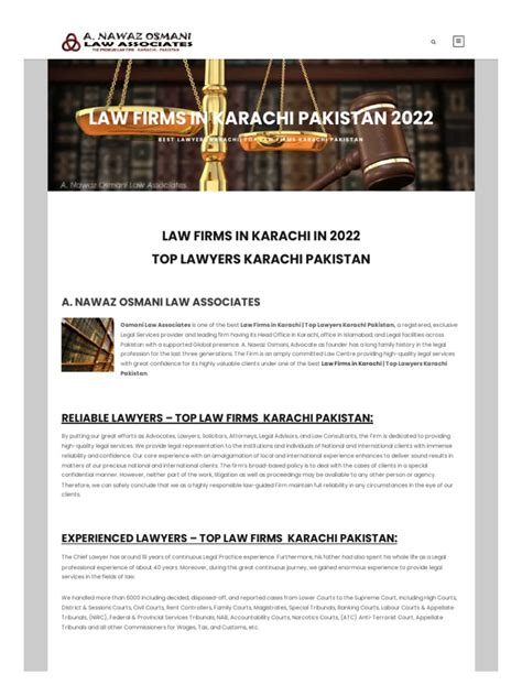 advocates in karachi pakistan pdf lawyer law firm