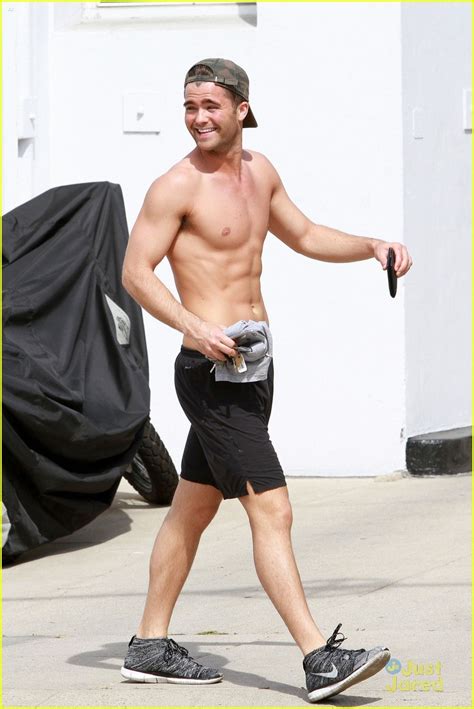 spencer boldman gets in shirtless run before lab rats bionic island premiere photo 788418