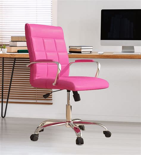 Eva Executive Office Chair Pink Colour By Furniturstation Eva Executive Office Chair Pink Colour By  1ui0am 
