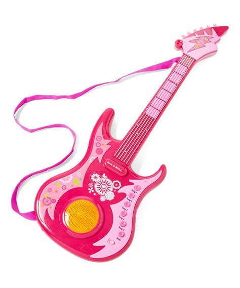 Rock Guitar Star Battery Operated Childrens Kids Toy Guitar W Lights