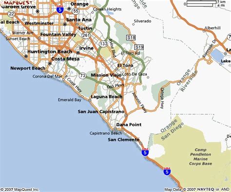 Map Of Southern California Beach Towns