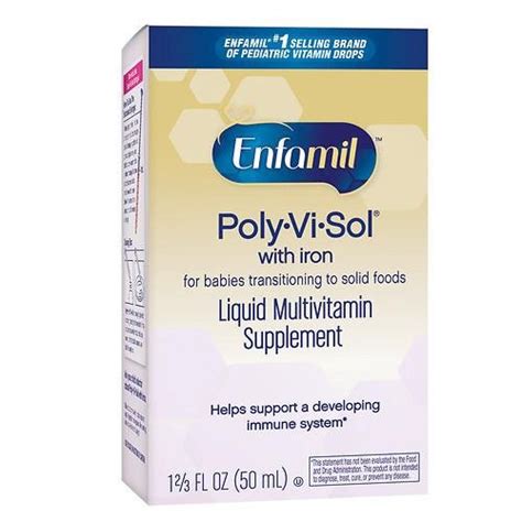 Enfamil Poly Vi Sol Supplement Drops Multivitamin With Iron For