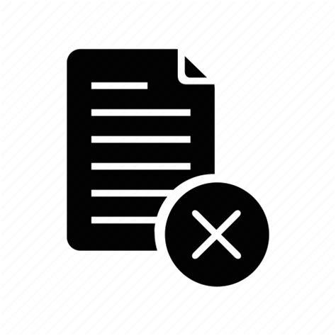 Delete Document Document Delete File Paper Print Icon