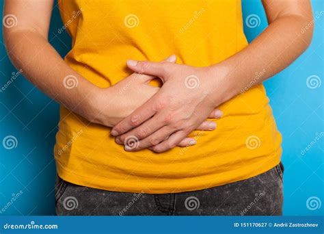 Stomach Ache Belly Pain Flatulence Discomfort Stock Image Image Of