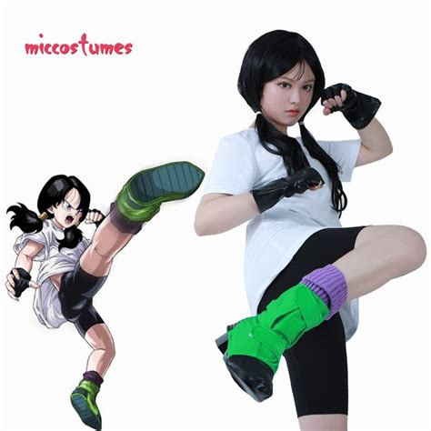 Videl Dragon Ball Z Cosplay Costume With Gloves And Shoe Covers Clashofthefandom Cosplay