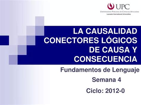 PPT LA CAUSALIDAD CONECTORES LÓGICOS DE CAUSA Y CONSECUENCIA PowerPoint Presentation ID