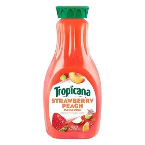 Tropicana Strawberry Peach Drink Shop Juice At H E B