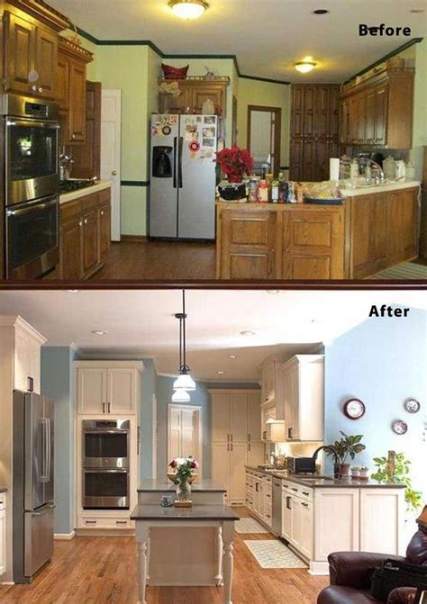 Small Kitchen Remodel Before And After This Small Kitchen With No