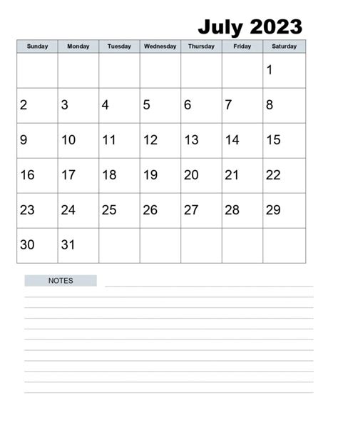 What Happens In July 2023 Blank Monthly Calendar Pelajaran
