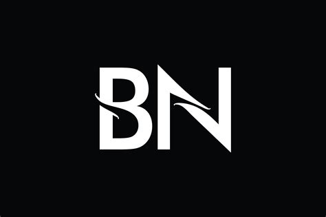 Bn Monogram Logo Design By Vectorseller Thehungryjpeg
