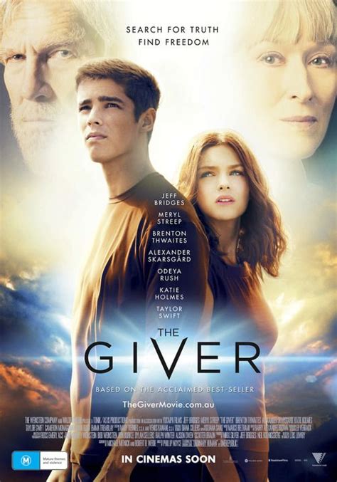 It's visually stunning and a very interesting blend of science fiction and social drama. #TheGiver (2014) Movie Poster #film | The giver, Film
