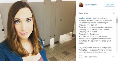 Transgender Woman Takes Selfie In North Carolina Bathroom To Protest