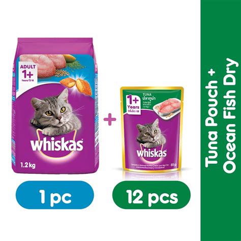 Shop mog&marley for pet supplies in the philippines. Whiskas Tuna Pouch Wet Cat Food Pack of 12 (85g) + Whiskas ...