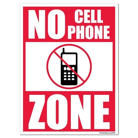 No Cellular Phone Use At Counter Signsticker Victorystore Leather