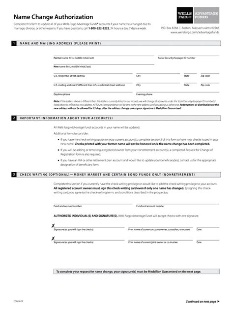 Money orders are a safe way to send cash. 2009 Form Wells Fargo Name Change Authorization Fill Online, Printable, Fillable, Blank - PDFfiller