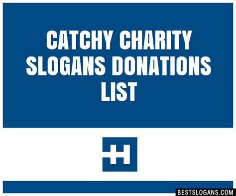 Catchy Charity Donations Slogans Generator Phrases Taglines