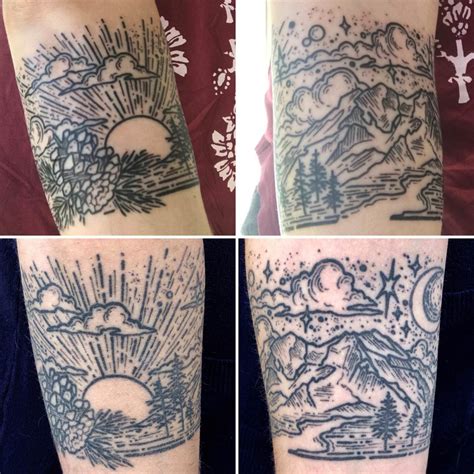 First Tattoo Fresh Vs 1 Year Later By Whitney At Paradox Tattoo In