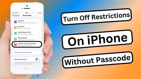 How To Turn Off Restrictions Restricted Mode On IPhone If You Forgot