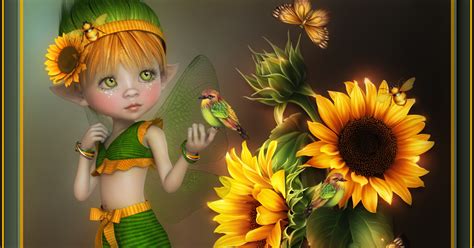 Eddas Träumereien Sunflower Fairy