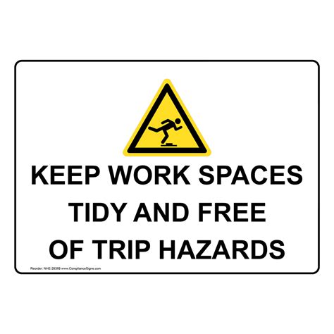 Keep Work Spaces Tidy And Free Of Sign With Symbol Nhe 28388