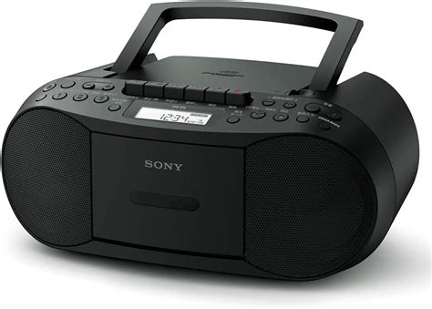 Sony Cfds70 Blk Cd Mp3 Player Cassette Boombox Home Audio Radio Black