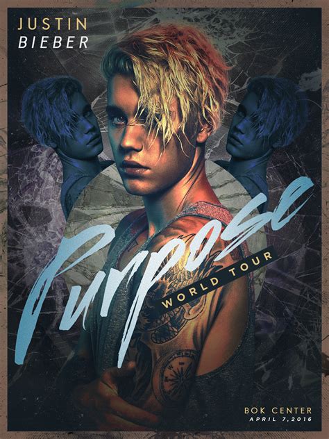 Justin Bieber Purpose World Tour Poster On Behance