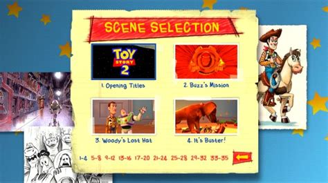 Toy Story 2 1999 Dvd Menus