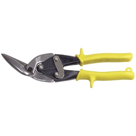 Klein Tools Aviation Snips Offset Straight Cutting The Home Depot
