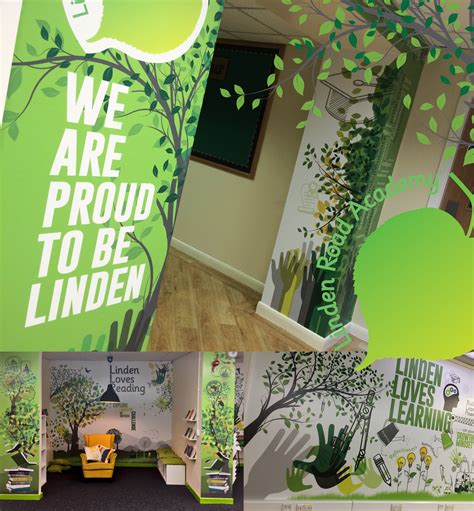 School Wall Mural Linden Academy Hive Education Marketing