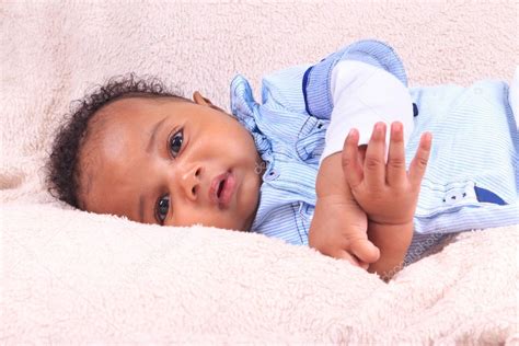 Photos Black Newborns Newborn Baby African American — Stock Photo
