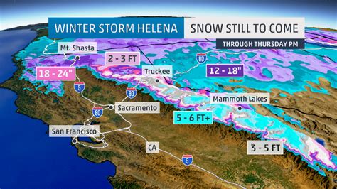 California Got Pounded With Snow And Theres More On The Way Up To 24