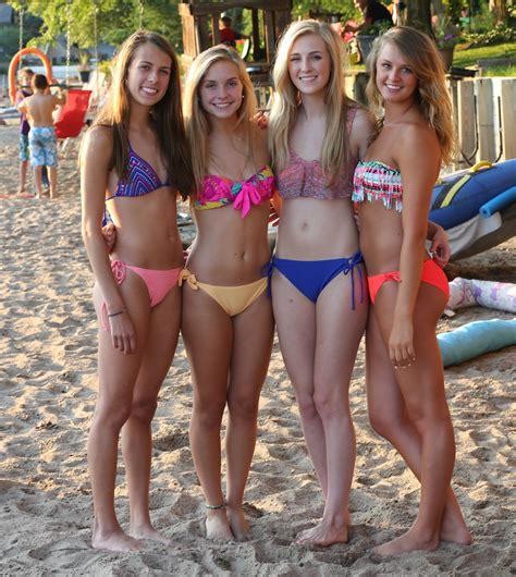 Four Bikini Beach Girls By Snow Shark On Deviantart