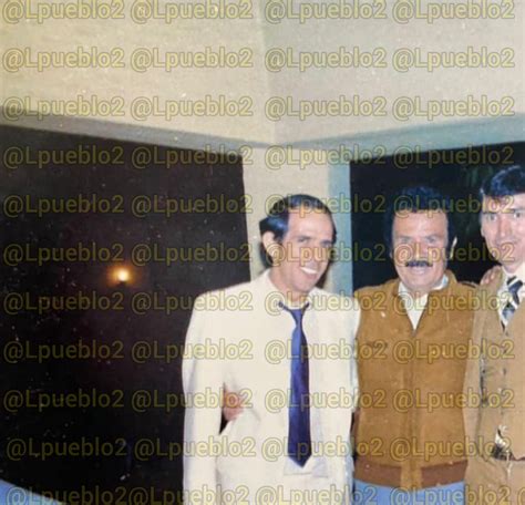 Miguel Angel Felix Gallardo Poses With Mexican Singer Antonio Aguilar