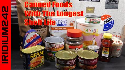 By removing moisture from food, you increase its lifespan by making it less hospitable to microorganisms (bacteria have finally, consider investing in canned foods as well. Canned Foods With Longest Shelf Life For Prepping - YouTube